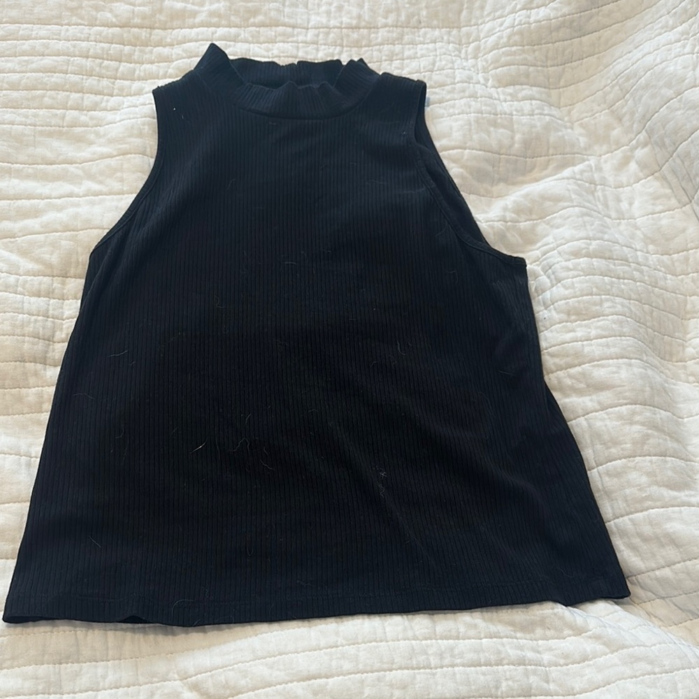 Old Navy Black Ribbed Tank Top